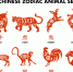 Chinese zodiac animals red set of rabbit dog monkey pig tiger horse dragon goat snake rooster ox rat isolated cartoon vector illustration 
Восточный гороскоп - ИА SakhaLife.Ru