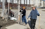 Жители Якутска с энтузиазмом поработали на воскресном субботнике