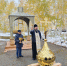 Священник освятил купол с крестом для строящейся часовни на территории Якутской ТЭЦ - Якутская и Ленская епархия
